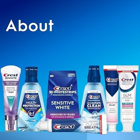 Crest Flagship Store Crest Oral Care for Whiter Teeth, Cavity Protection and Everyday Freshness at Home Crest Flagship Store